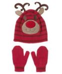 Rudolph newborn hat & mitt set