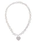 linked heart necklace