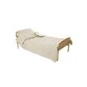 Baby Weavers 4 Piece Starter Bed Set - Mocha and Cream Dotty