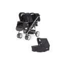 Bebecar Vector Duo Tandem Pushchair -  Black velvet