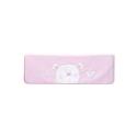 OBaby B is for Bear Pink Applique Fleece Blanket