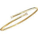9ct Gold Cubic Zirconia Bangle