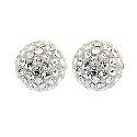 8mm Glitter Stud Earrings