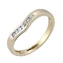 Ladies' 9ct Gold Diamond Set Ring
