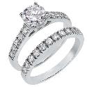 Platinum and Silver Bridal Set Large Platinum and Silver Bridal Set Large